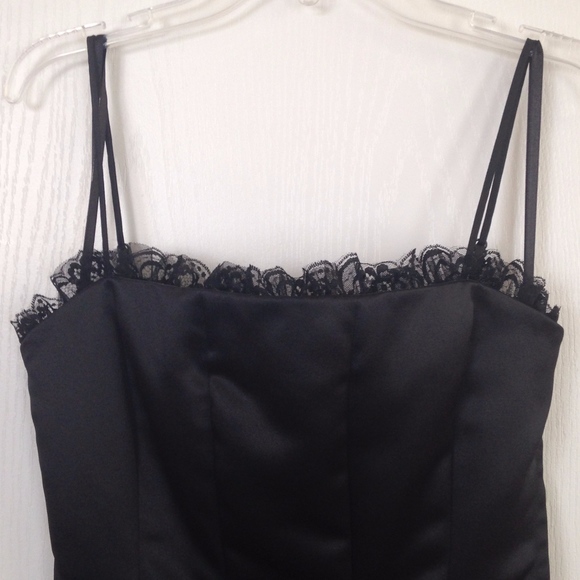 BCBG Max Azria Black Dress with Tulle, Size 0 - Picture 4 of 7